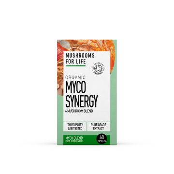 Myco Synergy Mushroom Capsules Organic (Mushrooms For Life) 60caps