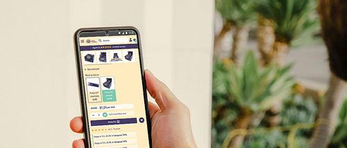 Dutch Headshop product page on a smartphone explaining the bulk discount.